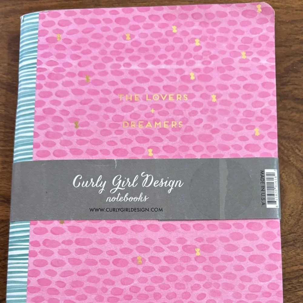 Curly Girl Design Notebook Set of 2‎ Lined & Blank Journals Stationary Gift